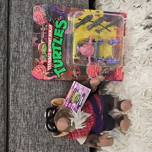 Nickelodeon TMNT Master Splinter plush And Krang Figure